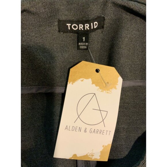 Torrid Gray Cropped Military Jacket, Size 1 (XL) Plus - Picture 7 of 7